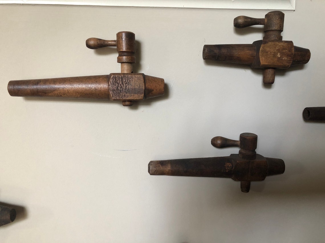 2 Vintage Wood Keg Taps/ Beer Keg Taps/ Whiskey Keg Tap Etsy