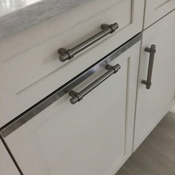 Stainless Steel Kitchen Trash Drawer or Cabinet Door Edge Protector