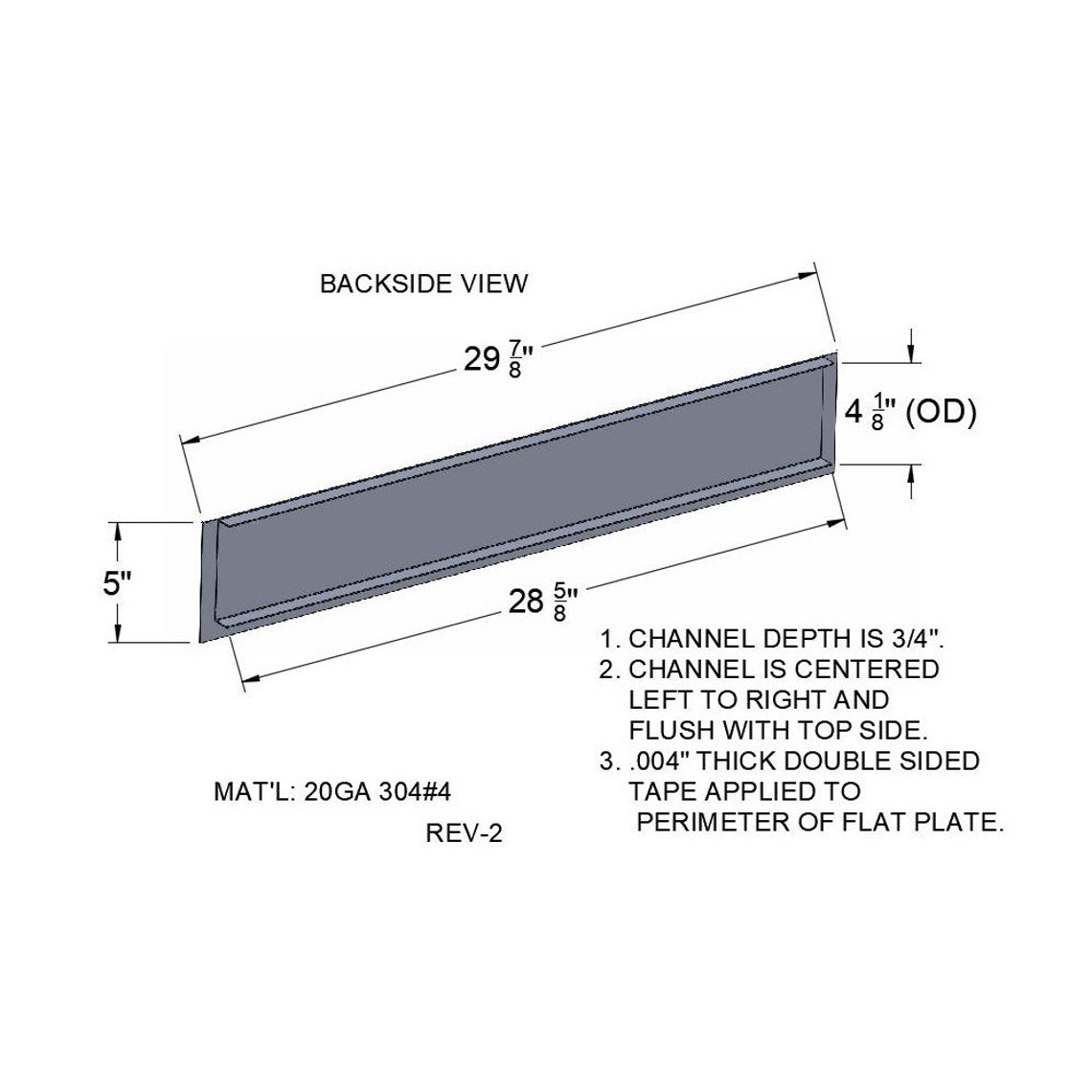 Custom Brushed Stainless Steel Under Wall Oven Filler Panel Etsy