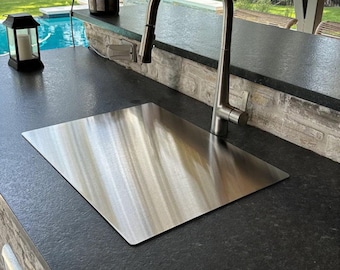 Flat 18ga 304 Stainless Steel Kitchen Chopping Cutting Board and or Sink or Stove Burner Cover