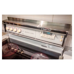 Étagère de rangement pour cuisinière à épices en acier inoxydable, montage magnétique, 30 po., 3 1/2 po. de profondeur