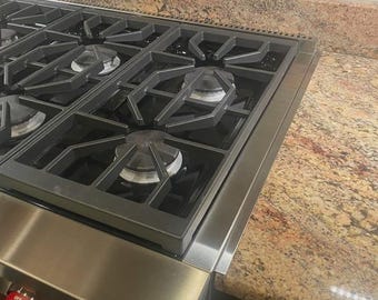 Custom Length 304 Stainless Steel Edge Trim – Brushed #4 Finish – Kitchen Counter Gap Filler – Made to Order 1/2" x 1" x Length" (2-Pack)