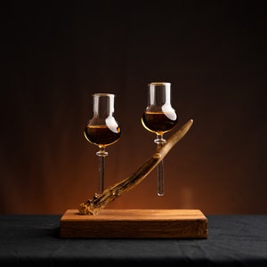 Gift for husband • Antler Jägermeister gift • Shot board with 2 shot glasses • Jägermeister gift Jägermeister glasses