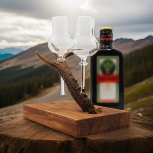Jägermeister shot board with glasses