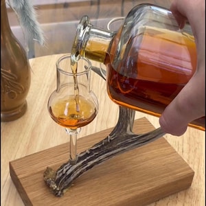 Gift for your husband • Antler Jägermeister gift • Shot board with 2 shot glasses • Jägermeister gift Jägermeister glasses