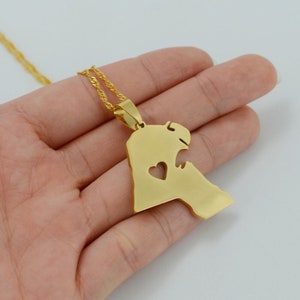 Kuwait 18K Gold Plated Necklace / Kuwait Jewelry / Kuwait - Etsy