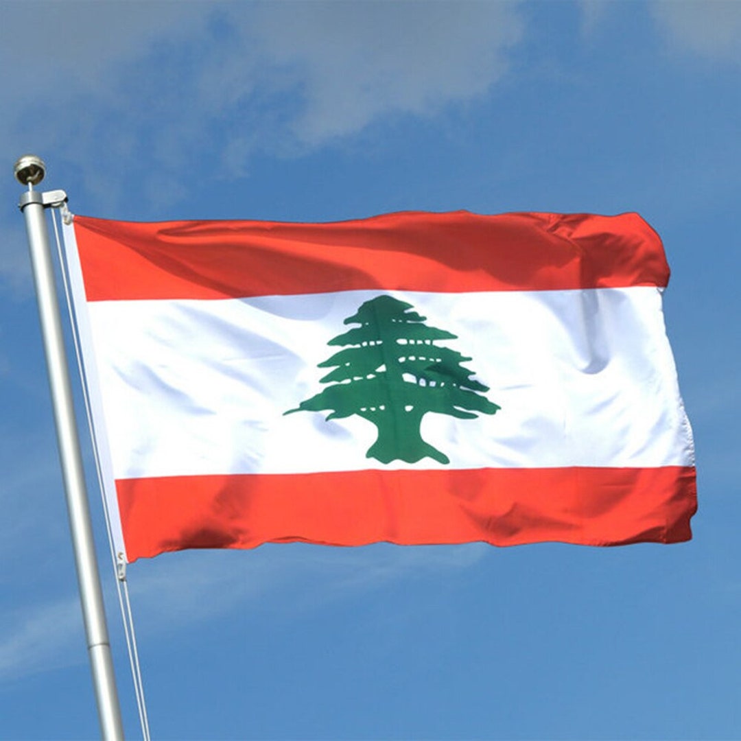 Large Lebanon Flag / Large Lebanon Art / Lebanon Wall Art / Etsy