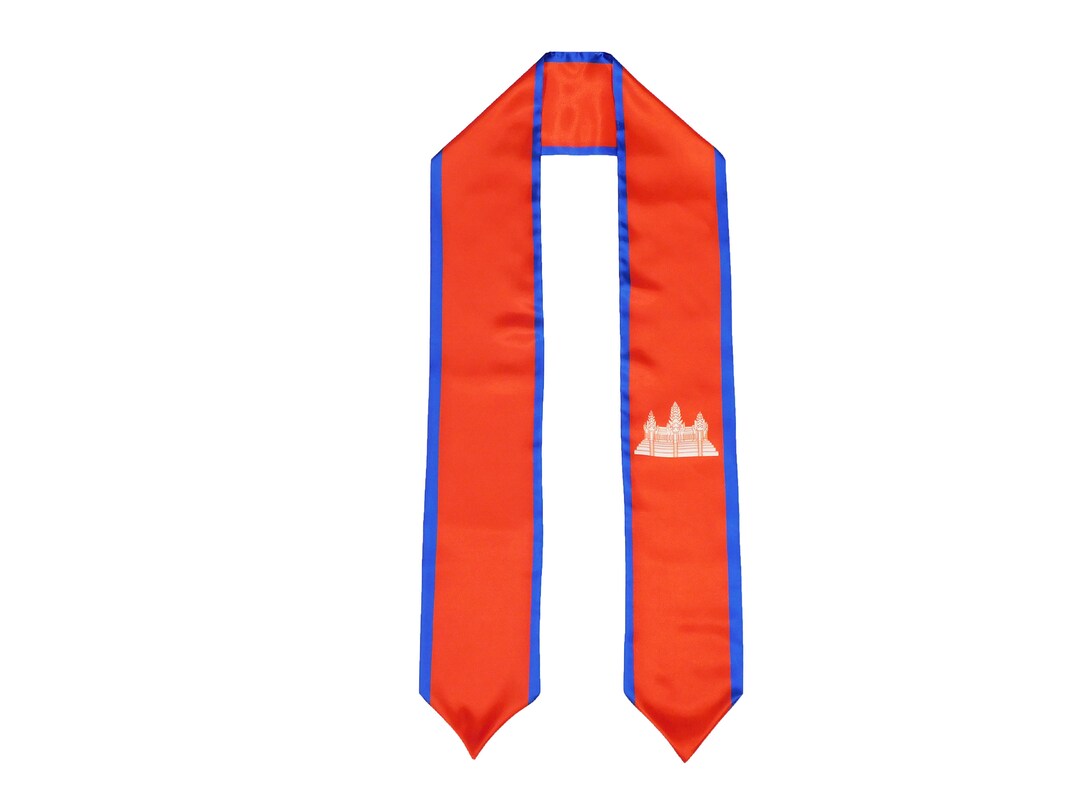 Cambodia Flag Graduation Stole Cambodia Flag Graduation Sash Etsy