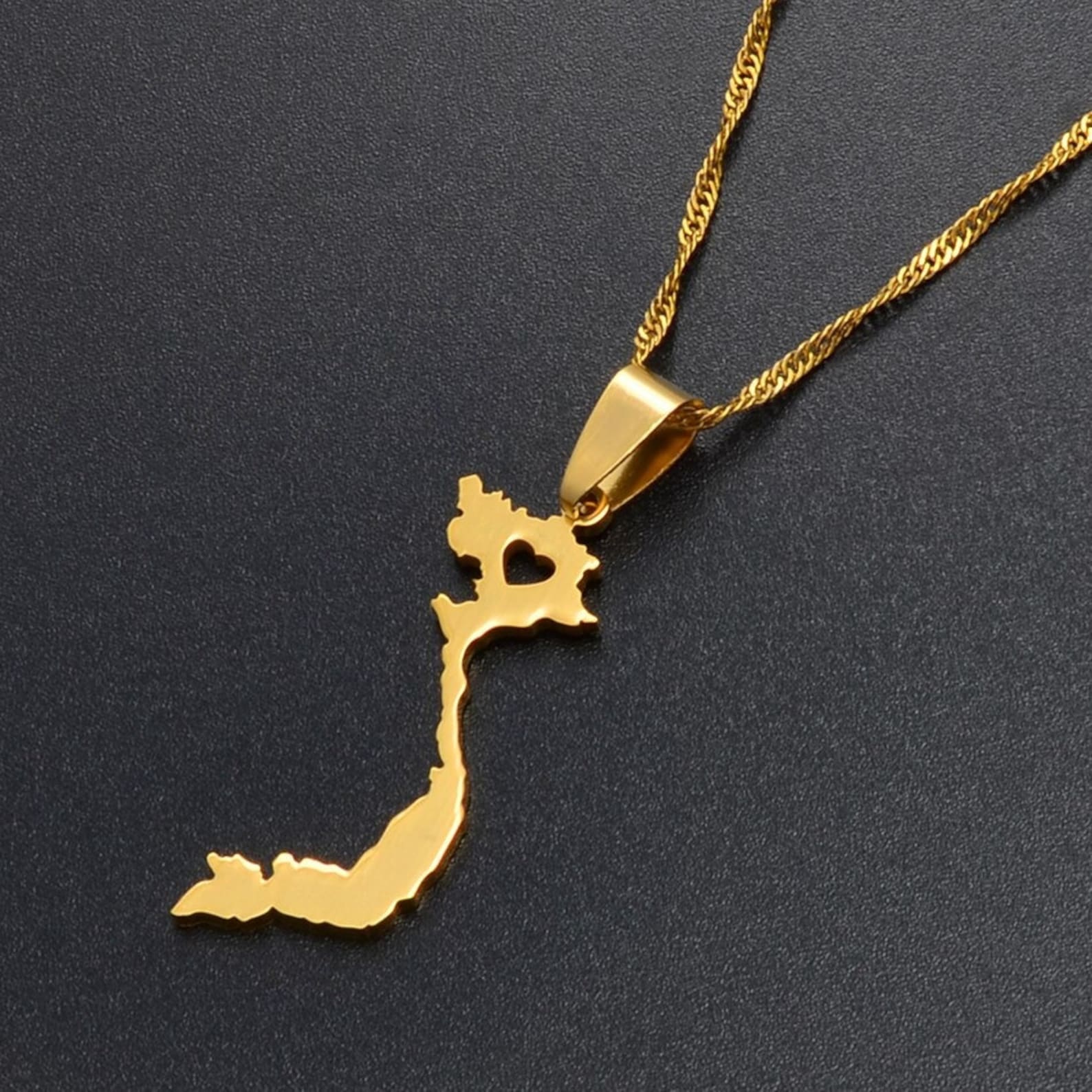 18K Gold Plated Vietnam Necklace Vietnam Jewelry Vietnam Etsy