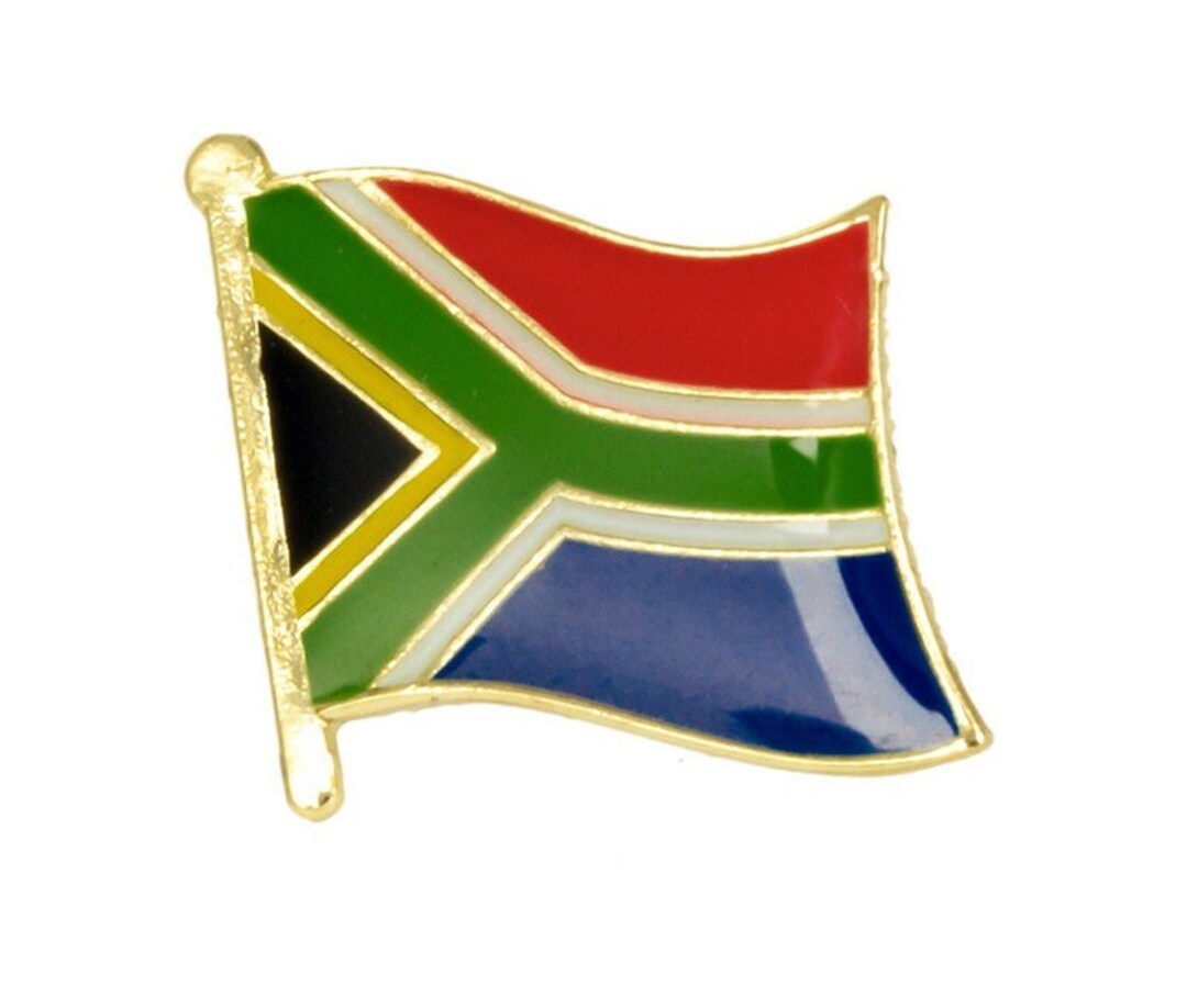 South Africa National Flag Lapel Pin / South Africa Flag Lapel Clothes