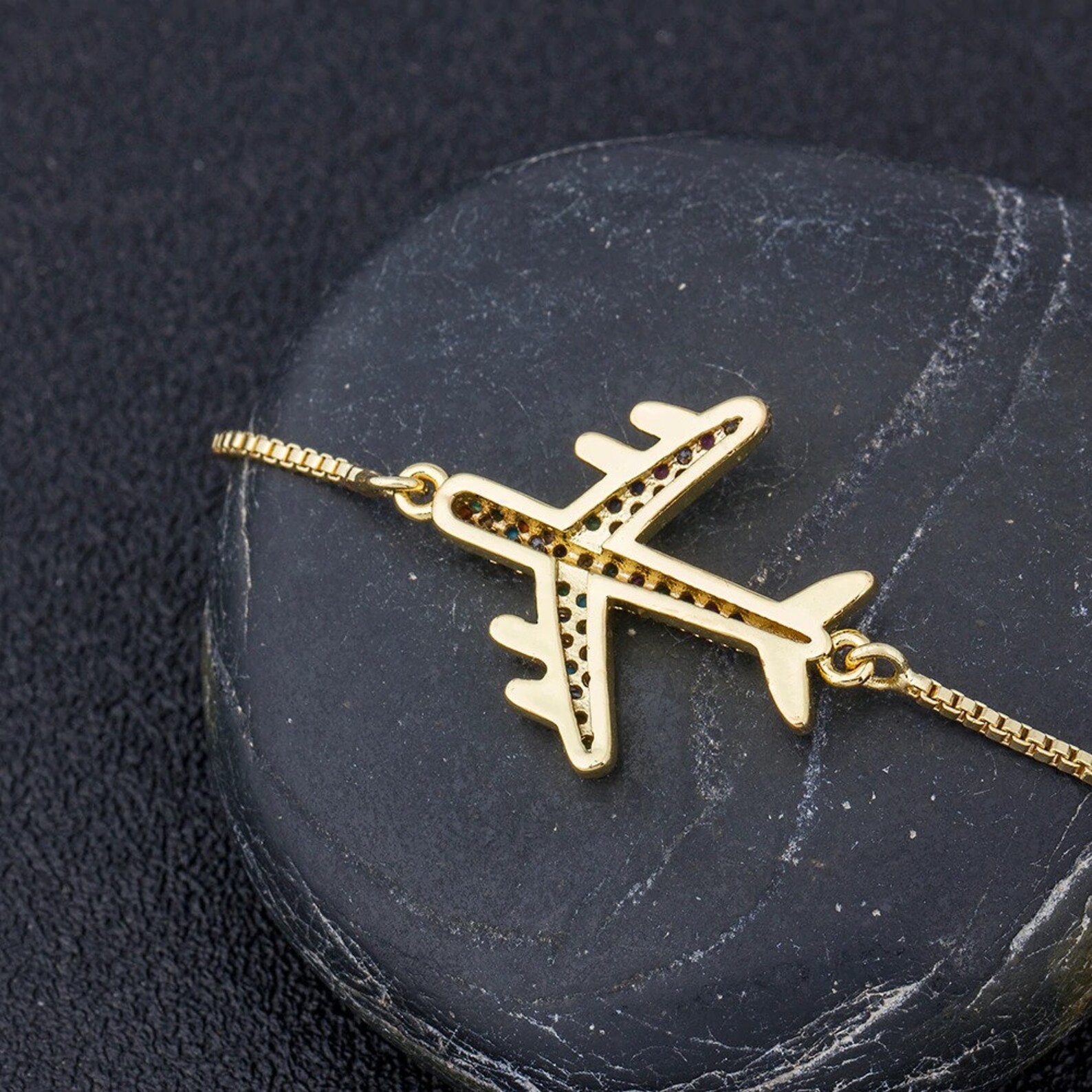 Airplane Bracelet Airplane Ring Paper Airplane Necklace Etsy