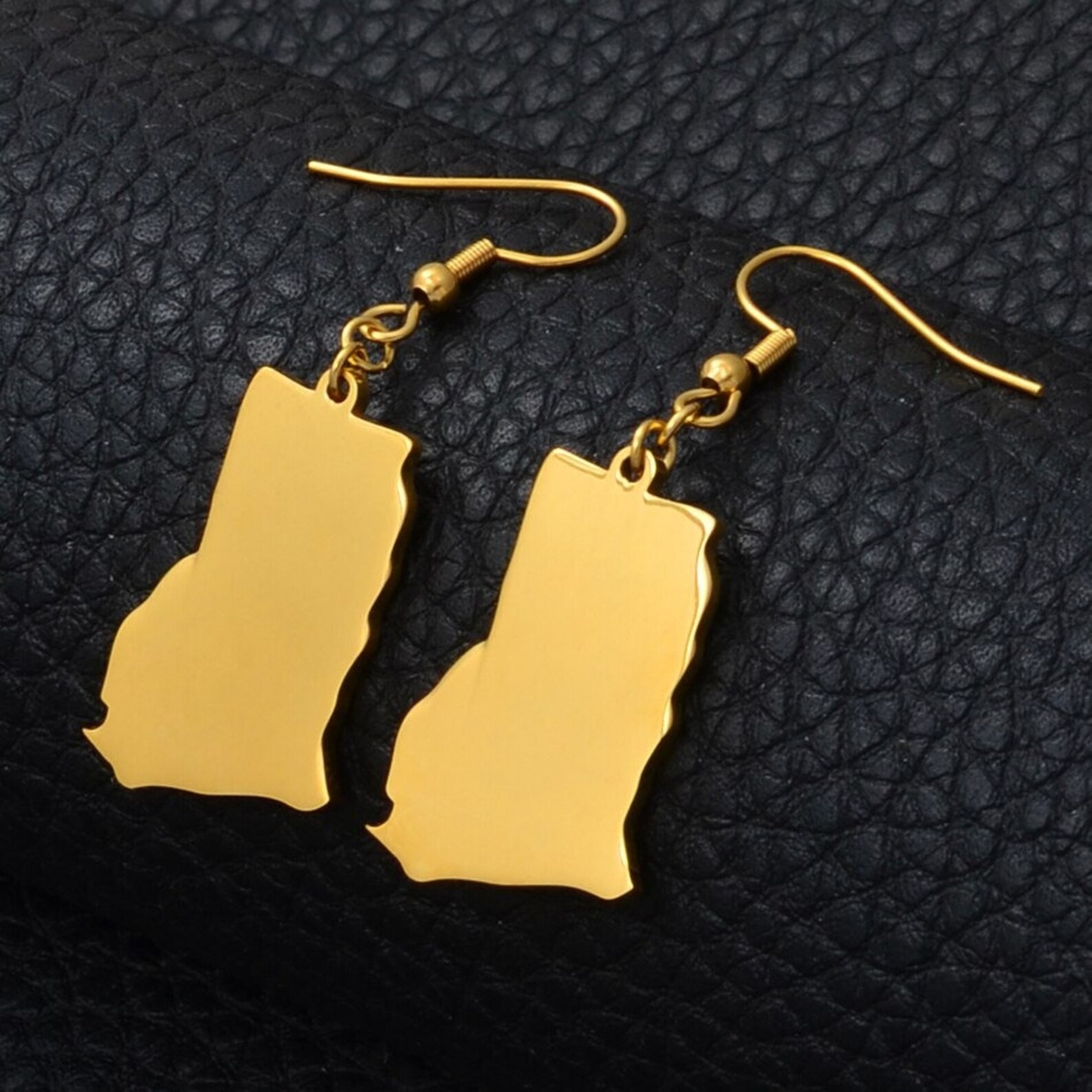 Ghana 18K Gold Plated Earrings / Ghana Jewelry / Ghana Etsy