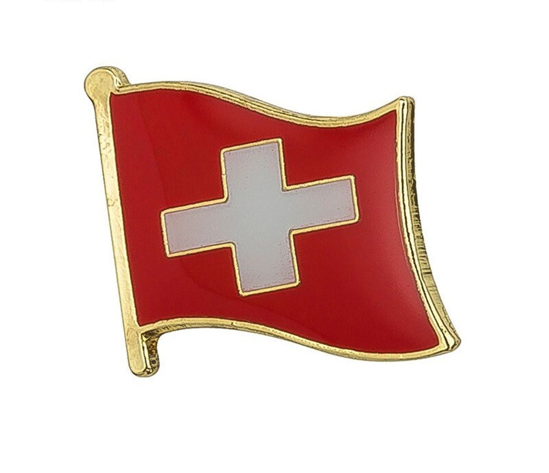 Switzerland National Flag Lapel Pin / Switzerland Flag Lapel picture