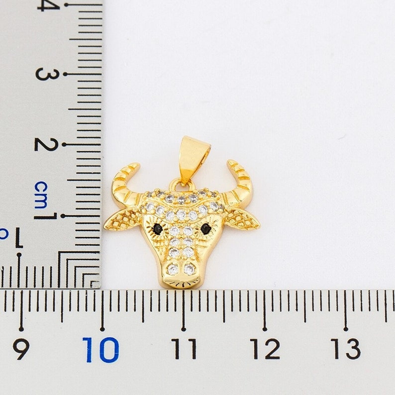 Cow head Necklace Cow head Jewelry Cow head Pendant Cow Etsy