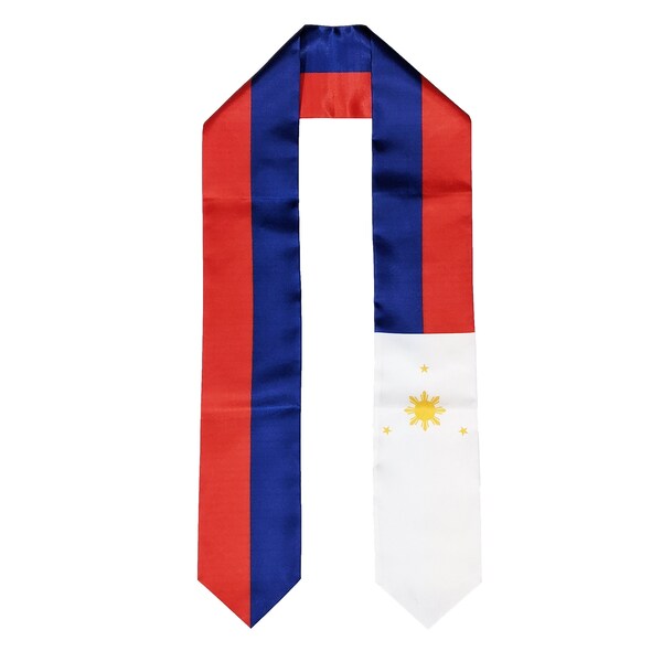 Custom Filipino Graduation Sash, Philippines-American Flag