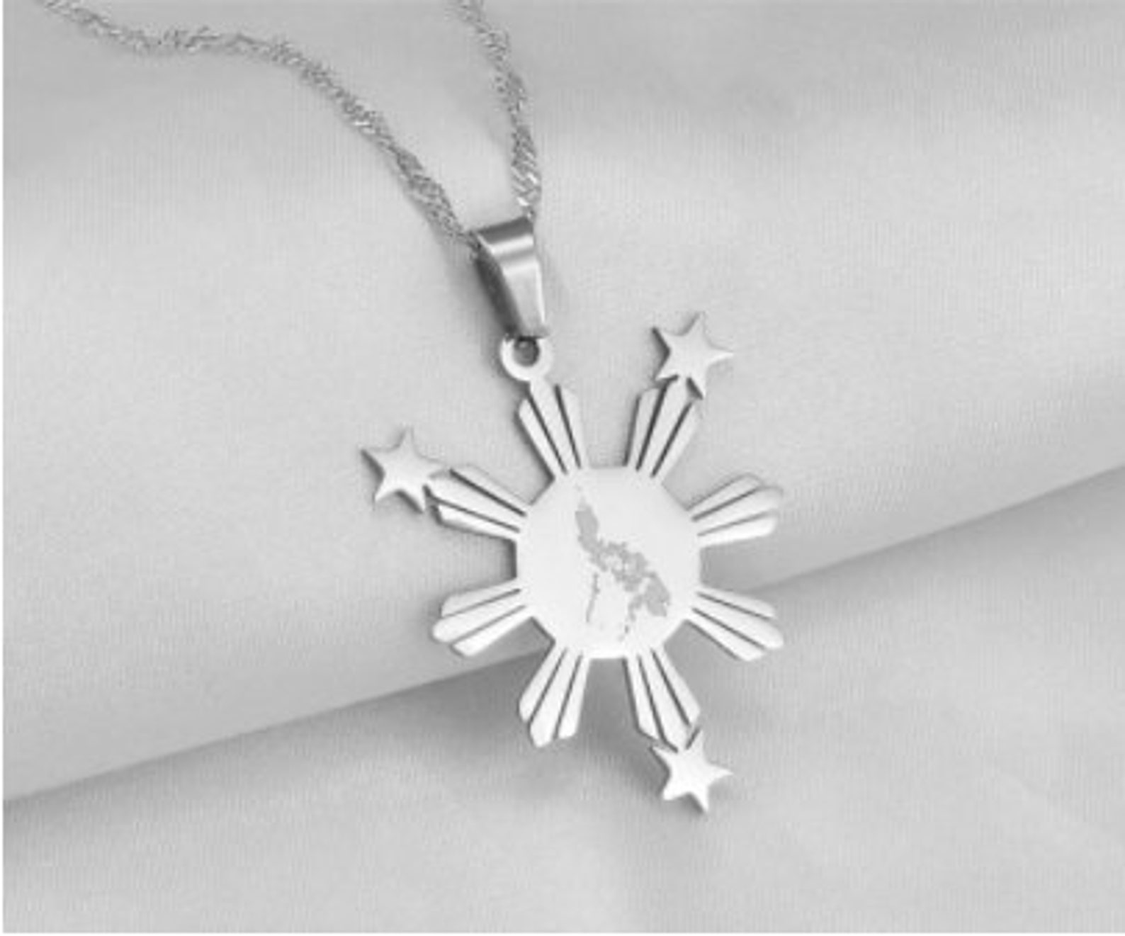 18K Gold Plated Philippines Necklace / Philippines Jewelry / Etsy