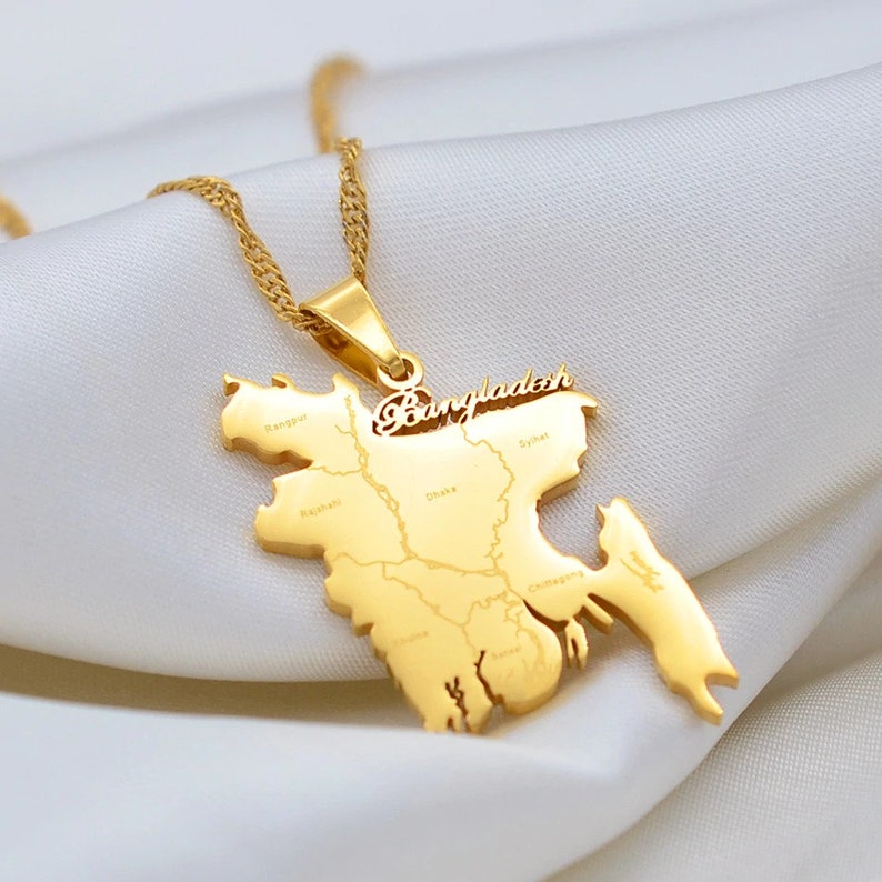 Bangladesh 18K Gold Plated Necklace / Bangladesh Jewelry Etsy Canada