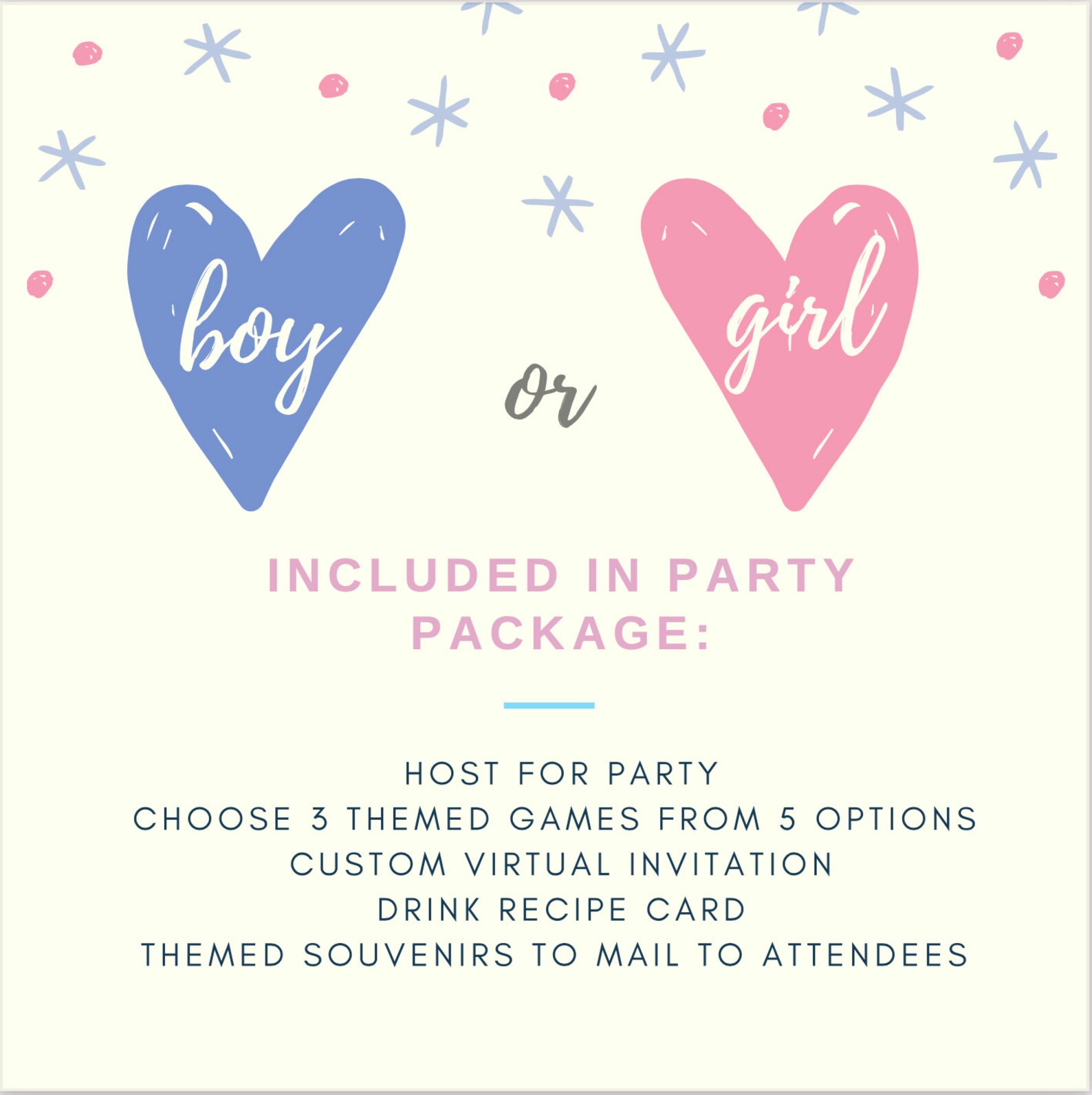 Virtual Gender Reveal Party Etsy