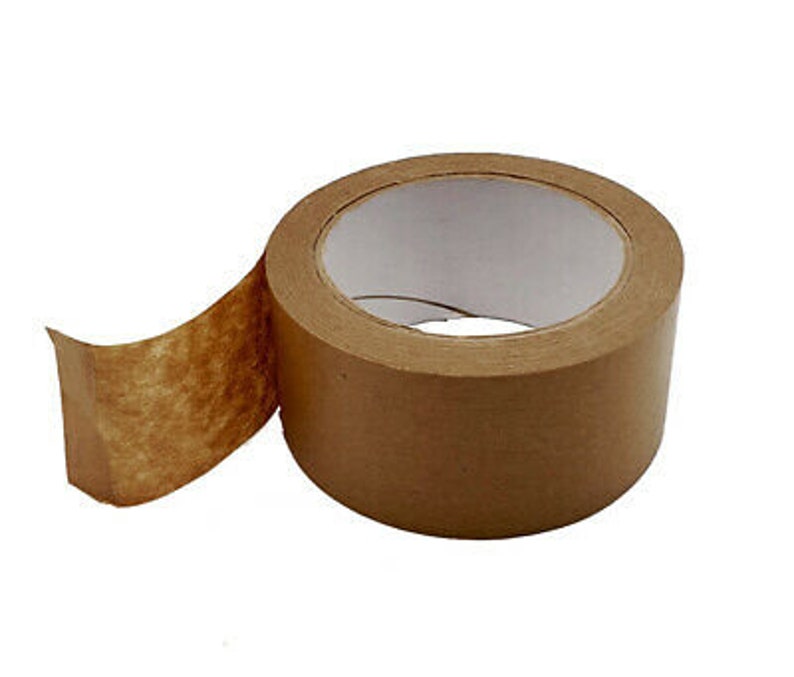 Brown Paper Tape Adhesive Strong Eco Green Packaging Parcel Etsy UK