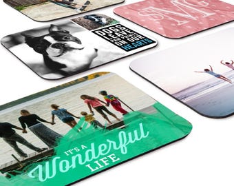 Personalised Photo Mouse Mat, Custom Logo Artwork Gaming Pad, 5mm Thick Desk Accessory