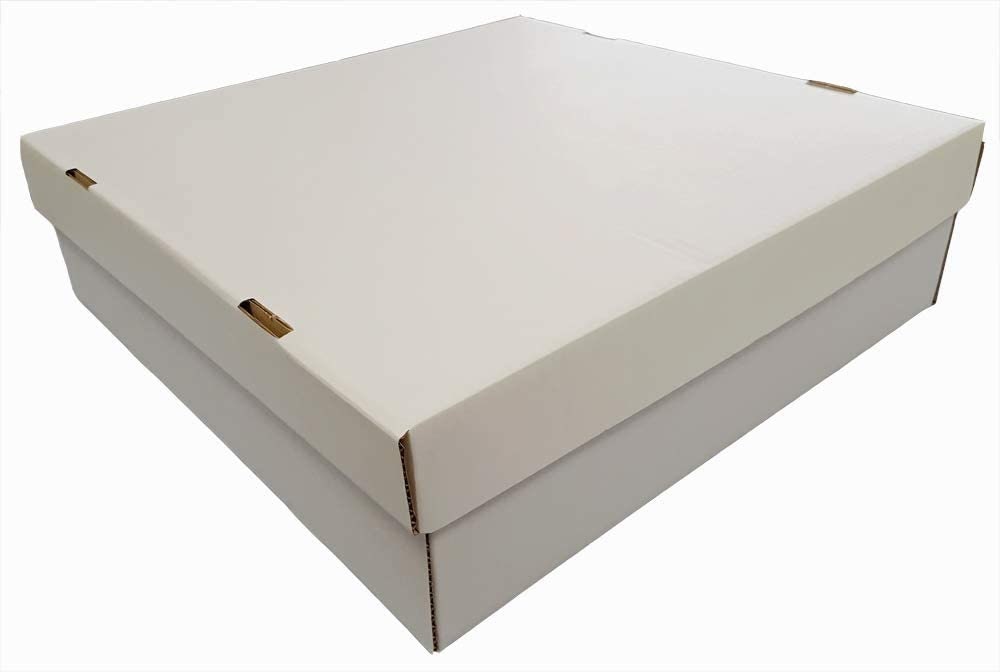 White Wreath Box 560mm X 560mm X 120mm Box and Lid With FREE Delivery