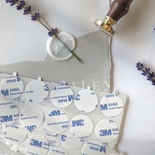 Adhesive Backing Stickers for Wax Seals 100 Pack Etsy