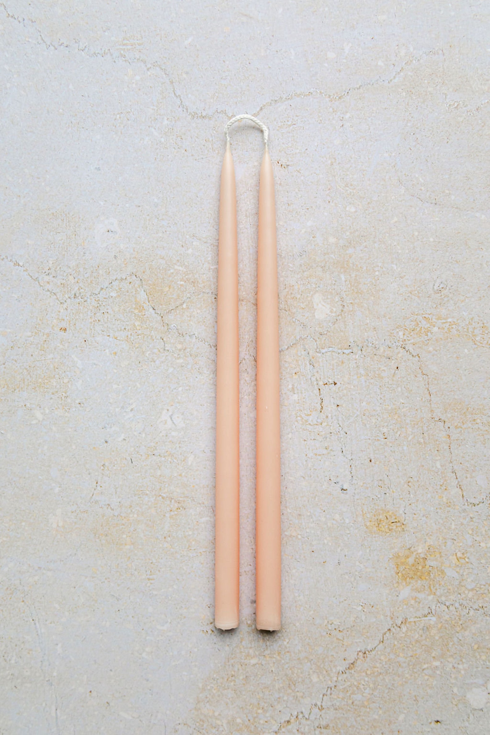 Handmade Taper Candles SOFT PEACH Set of 8 Hand Dipped Etsy