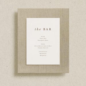Hochzeits-Bar-Schild - Cocktails-Schild - Wedding Bar Menu Board - Mid Century Collection