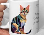 Bengal Cat Mug: Artistic Design Coffee Cup - Unique Kitty Gift