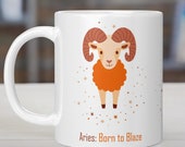 Aries Zodiac Coffee Mug: Inspiring Traits Design - 11oz/15oz