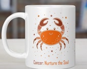Cancer Zodiac Coffee Mug – Stylish Design with Inspiring Traits Message Celebrating Cancer Personality – Perfect Gift for Cancer