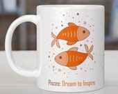 Pisces Zodiac Coffee Mug: Inspiring Traits Design - 11oz/15oz