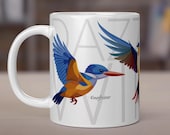 Kingfisher, Swallow & Hummingbird Mug: Bird Lover Gift