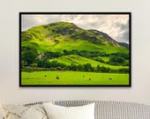 Lake District Photography Print: Farm, Field & Fell - Unframed Matte Wall Art