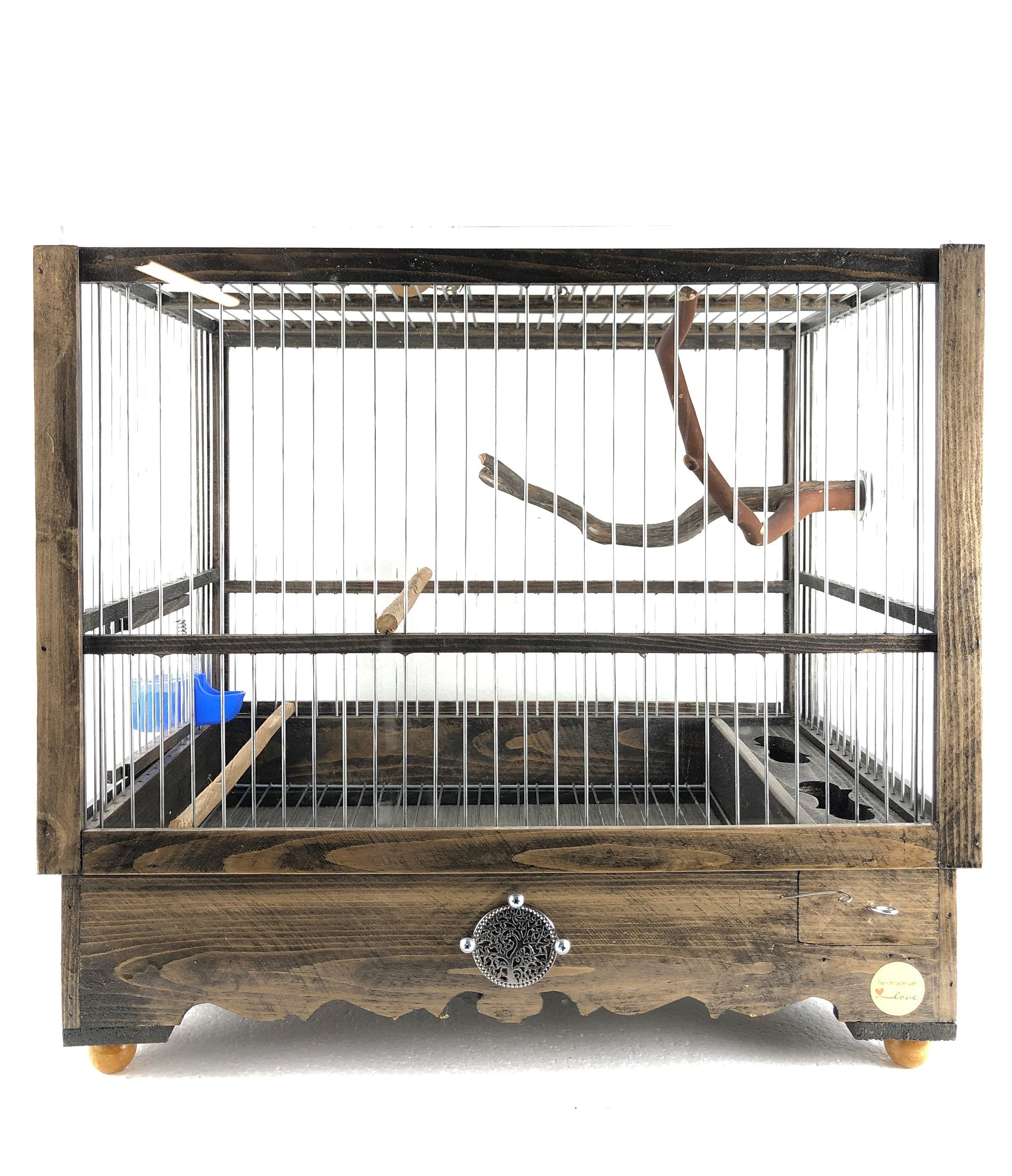 Bird Cage Wood TEOS plexi Protected wood Cage wooden Cage Etsy UK