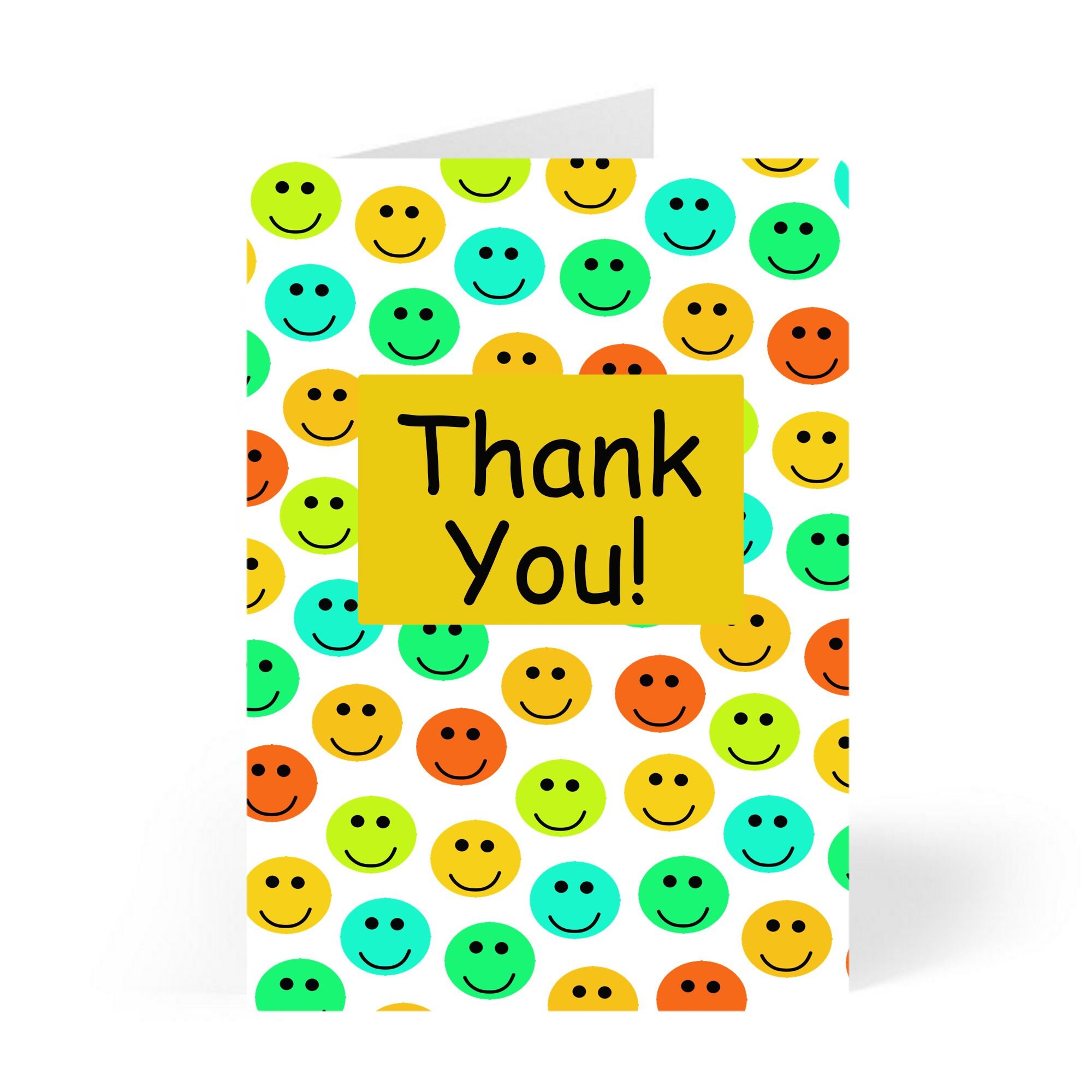 Smiley Faces Thank You Greeting Cards 5.5 x 4.25 Etsy