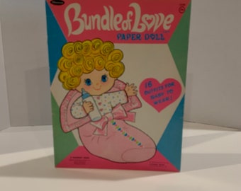 Liebespaket Papierpuppe Ungeschnitten Vintage 1969