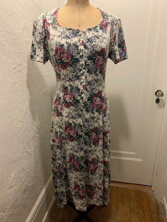 80's Floral Dress Ms. Conduct California