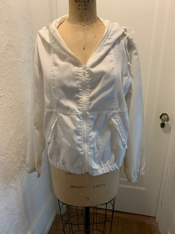 Vintage White bomber jacket Outdoor Unlimited by L