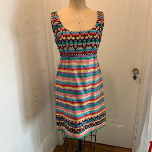 Vintage Lanz Original Rainbow striped dress! Mid 60&#39;s