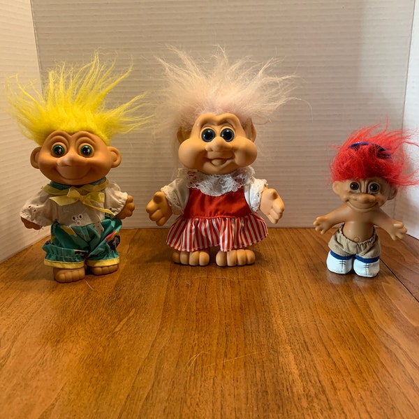 Vintage Troll Dolls Fun 90's  Russ