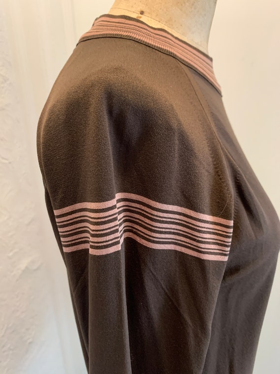 Rare Vintage Danskin Brown shirts with stripes an… - image 6