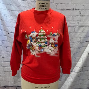 Snowman Christmas Sweatshirt Vintage fun 80&#39;s