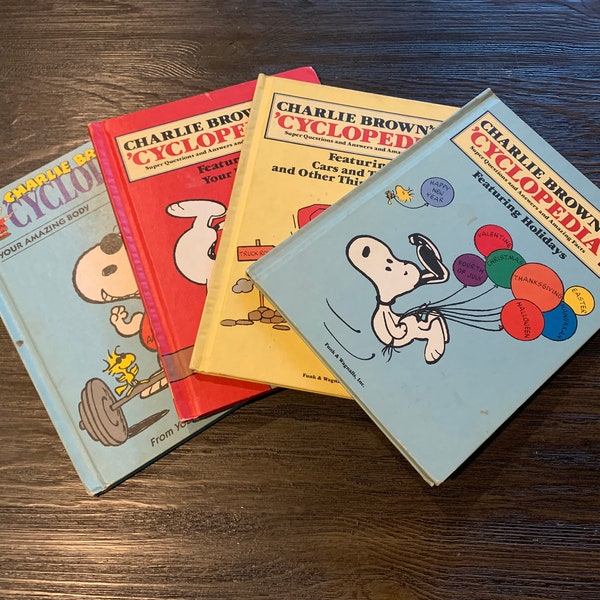 Charlie Brown Books Etsy