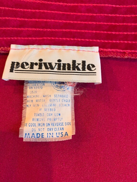 Vintage Velour Fuchsia Fun Robe by Periwinkle - image 6