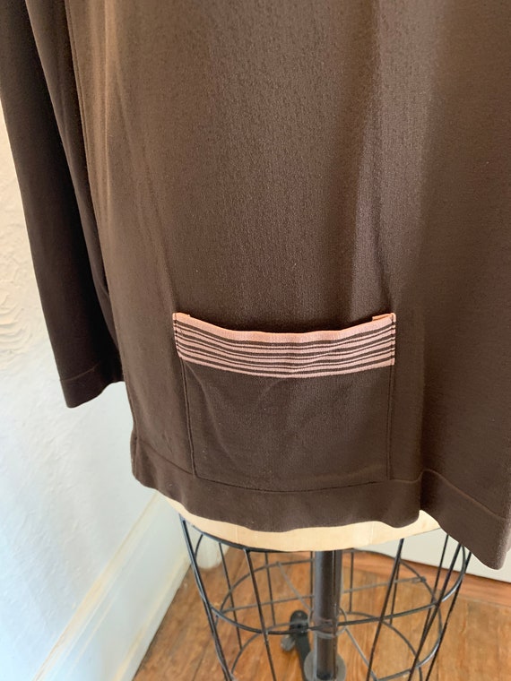 Rare Vintage Danskin Brown shirts with stripes an… - image 3