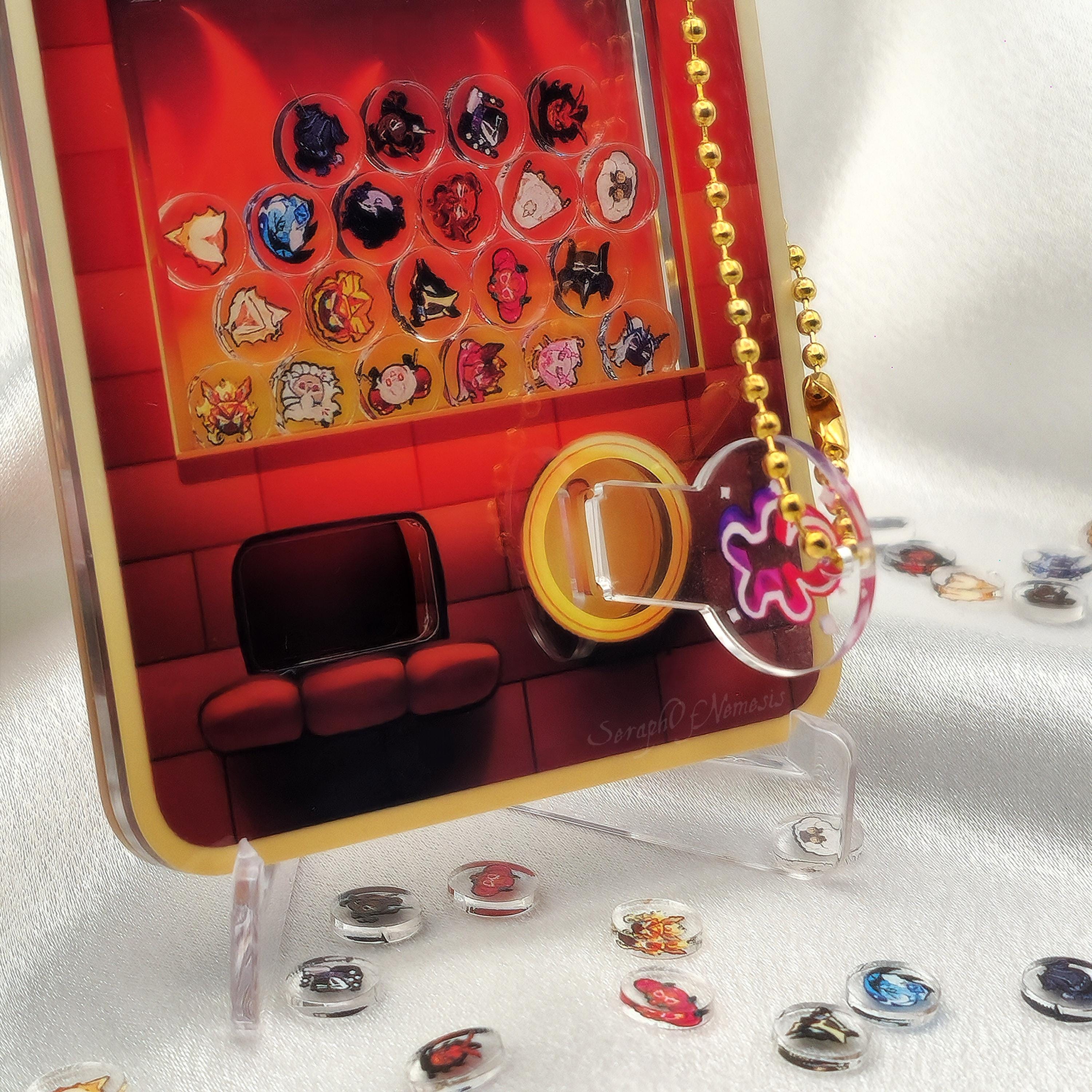 Oven Gacha Magnetic Gachapon Machine Keychain | Interactive