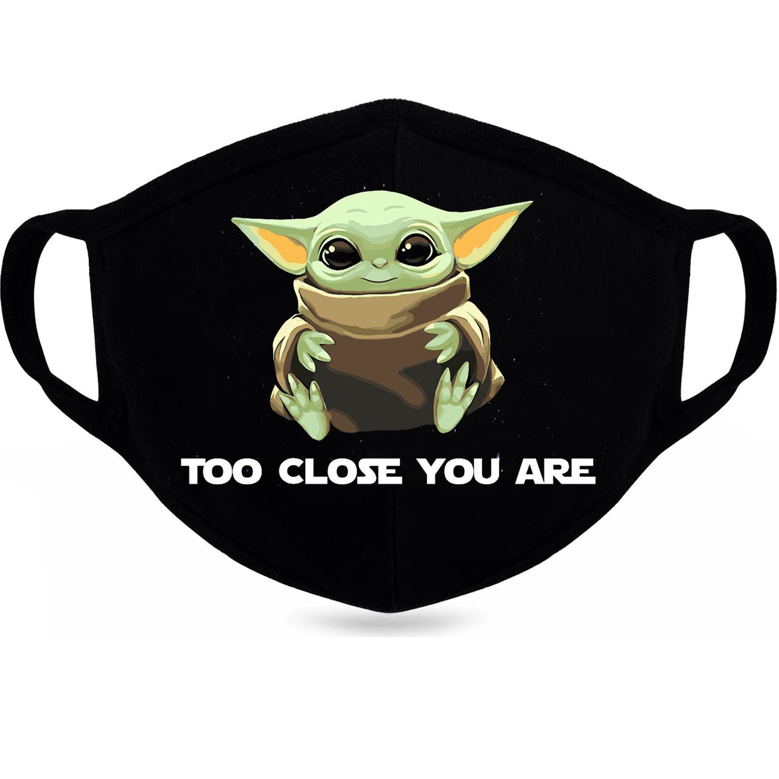 Baby Yoda Mask Face Mask Reusable Face Mask Washable Face Etsy