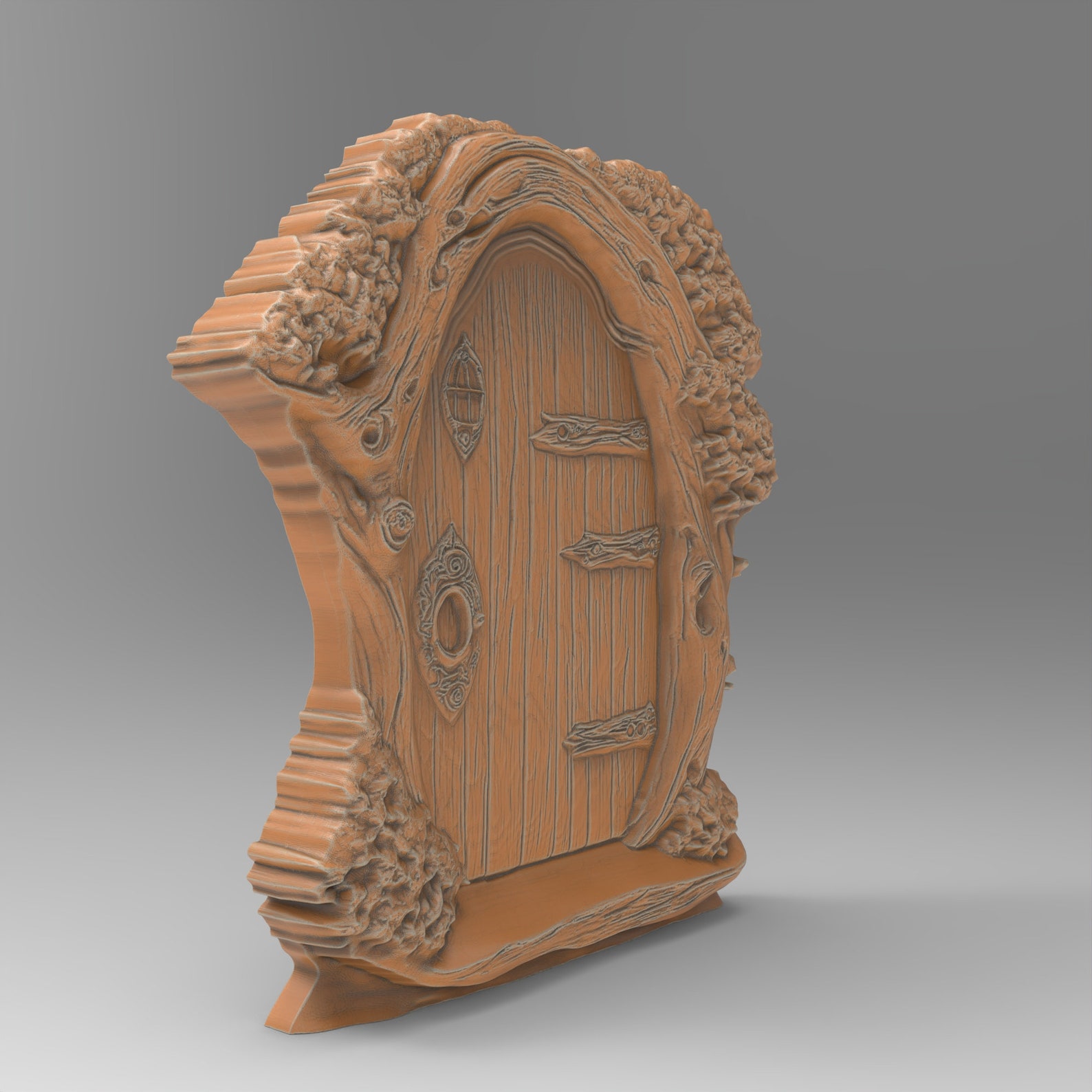 Enchanting Miniature Fairy Door 3D Model STL File for CNC and 3D ...
