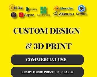 Custom 3D Model Creation STL File 3D Models For CNC Router 3D Printer 3D Modelling Service CNC Machining Files